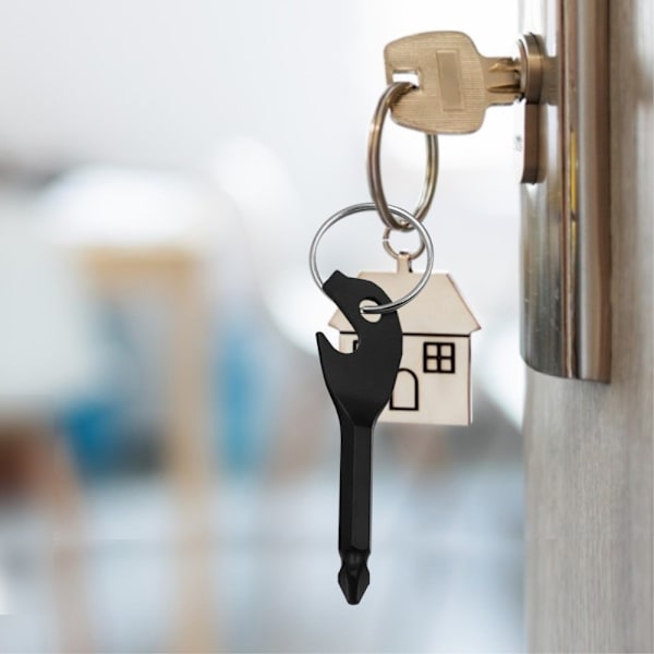 Kannettava pullonavaaja Key Design Mini Phillips - ruuvimeisseli Black one size
