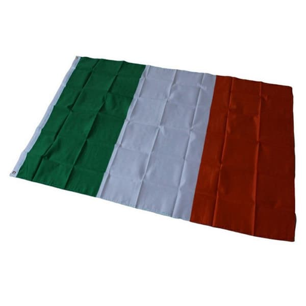 Irland Flagg 90x150 cm banner utendørs innendørs festdekorasjon White