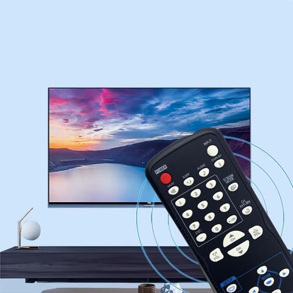 Fjernkontroll erstatning NF601UD for Emerson Sylvania TV (uten stemmefunksjon) Black