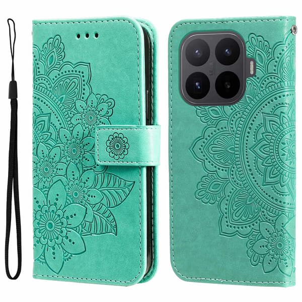Xiaomi 17T Lompakkokotelo Mandala Green