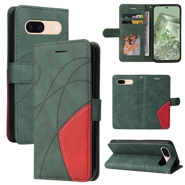 Til Google Pixel 8a KT-serie-1 dobbeltfarve Green