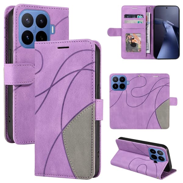 Till Xiaomi 17T Plånboksfodral Bi-colour Lila