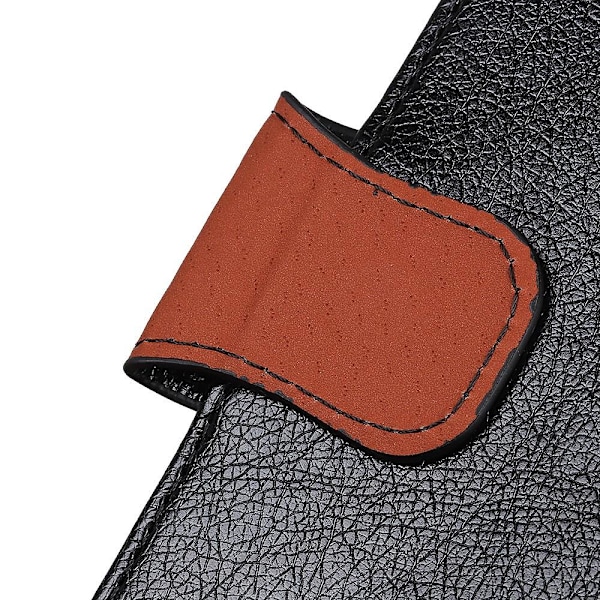 Nappa Texture Split Wallet Stand Cover for Google Pixel 5 Black