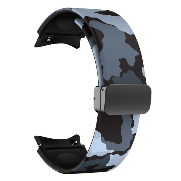 Samsung Galaxy Watch5+4 40 44mm Watch5 Pro 45mm Silikon Rem Kamo grå