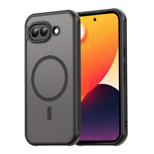 WANLONFENG magnetiskt mobilskal med skärmskydd till Google Pixel 10a Svart