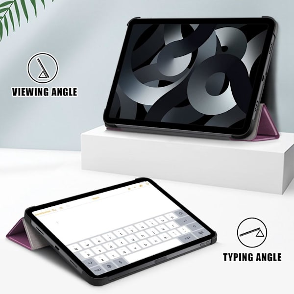 Apple iPad 10.9 2022 Slim fit tri-fold fodral - Lila Lila