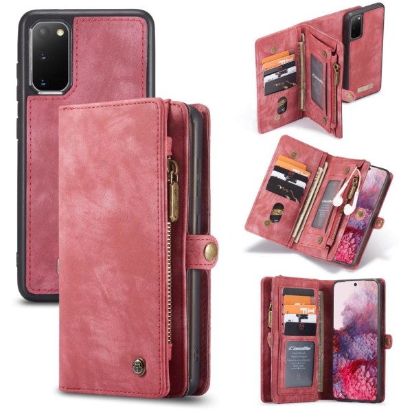 Samsung Galaxy S20 CASEME Irrotettava 2-in-1 kotelo - Punainen Red
