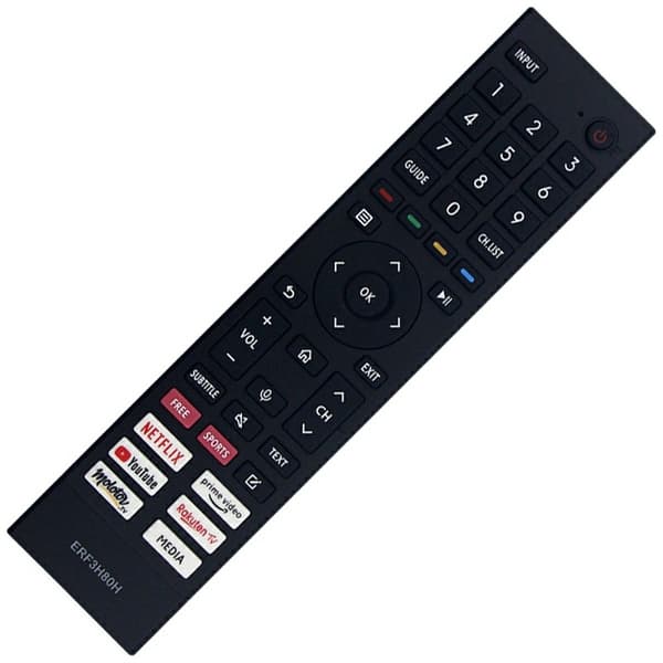 Fjernkontroll erstatning ERF3H80H For Hisense TV Black