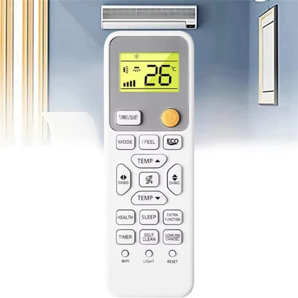 Fjärrkontroll Ersättning för 0010406609E för Haier Air Conditioner Vit