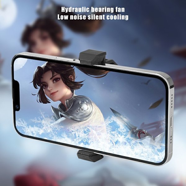 Mobiltelefon Radiator Smartphone Gaming Värmeavledning kylare Svart