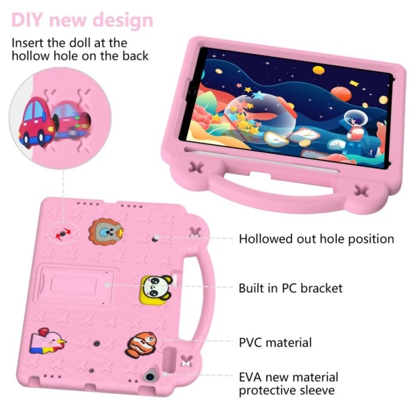 Apple iPad 10.2 2021 2020 2019 EVA Foam Stativdeksel - Rosa Pink