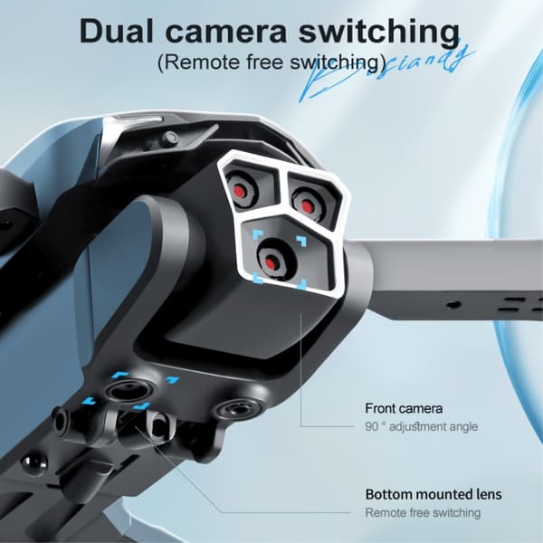 LU600 RC Drone Drönare med HD - kamera dubbla batterier Four - Sided Obstacle Avoidance Svart