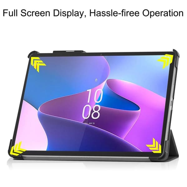 Tri - fold Deksel til Lenovo Tab P11 Pro Gen 2 - Svart Black