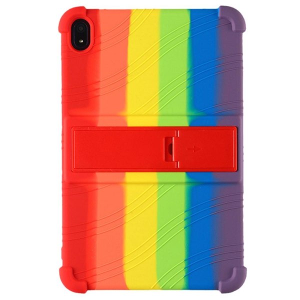Nokia T20 Blødt Silikone Beskyttende Tabletetui Cover Rainbow Pr Multicolor