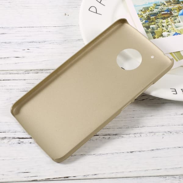 Lenovo Moto G5 Skal Plastskal Rubberized - Guld Guld