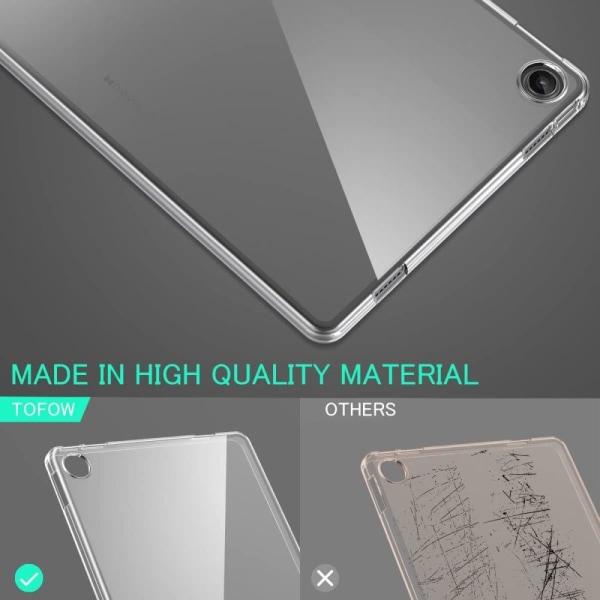 Lenovo Tab M10 Plus (Gen 3) -TPU kirkas himmeä tablettikotelo Transparent