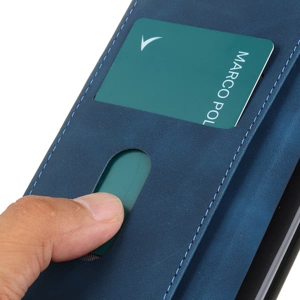 KHAZNEH Til Xiaomi 17T Lommebokdeksel Retro Blue