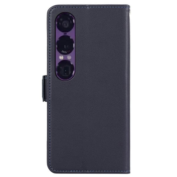 ABEEL Til Sony Xperia 1 VII Etui Mobilcover med RFID-blokerende pung Blue