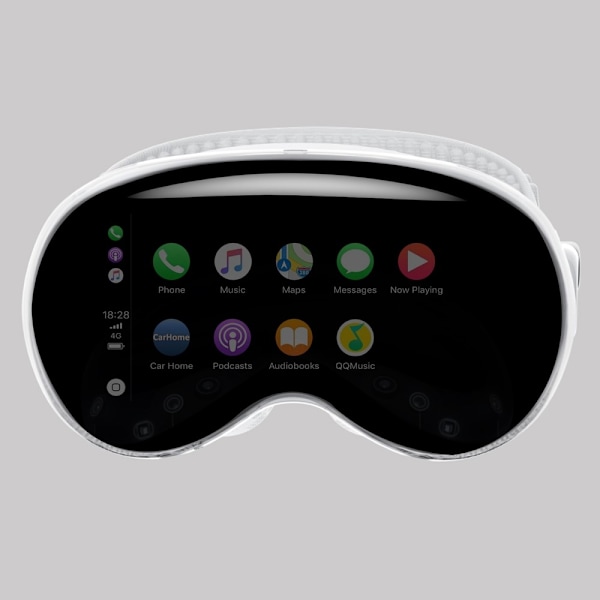 TPU-fodral för A Vision Pro Headset Skyddsfodral Transparent