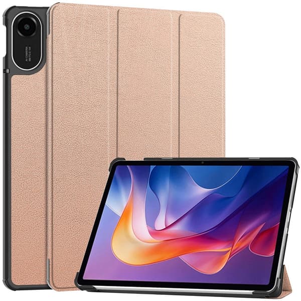 För Xiaomi Redmi Pad 2 Fodral Stöttåligt Ställbart Tabletfodral Rosa guld