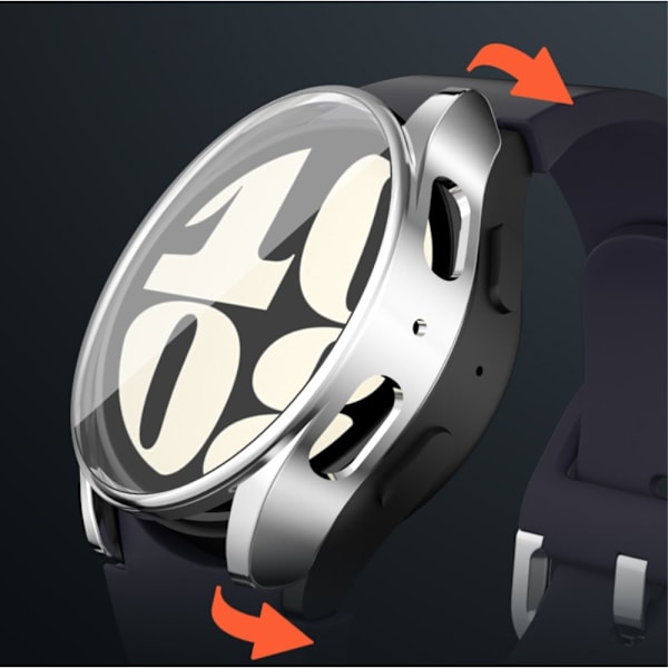 TPU-kuorikuori Samsung Galaxy Watch7:lle 44mm täysi peitto Transparent