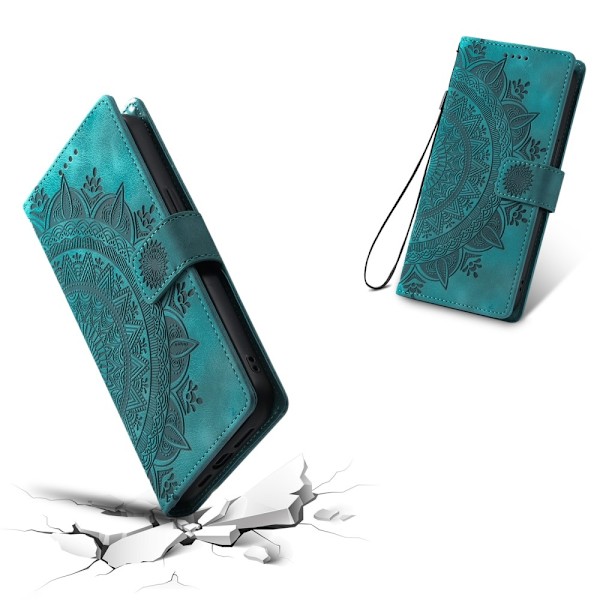 För Samsung Galaxy A26 plånboksfodral Fodral Skal Mandala blommönster Grön