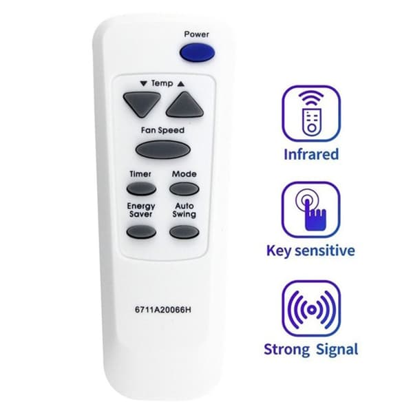 Fjernkontroll 6711A20066H for LG erstatningsklimaanlegg AC White