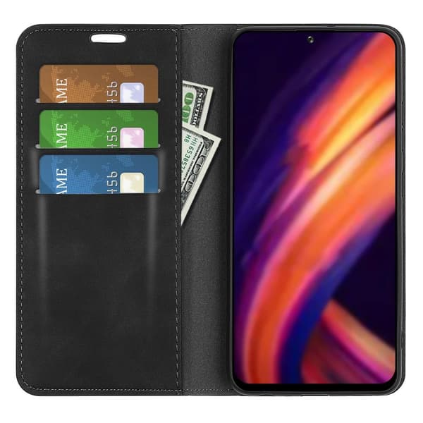 Till Motorola Edge 30 Pro Plånboksfodral - Svart Svart