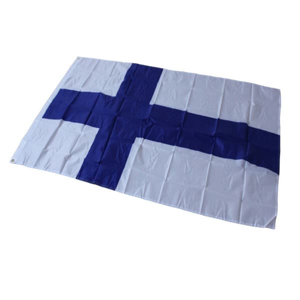 Finland Flag 90x150cm Banner Udendørs Indendørs Festdekoration Blue