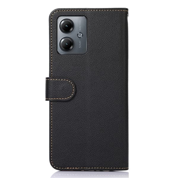 KHAZNEH Telefondæksel til Motorola Moto G14 Black