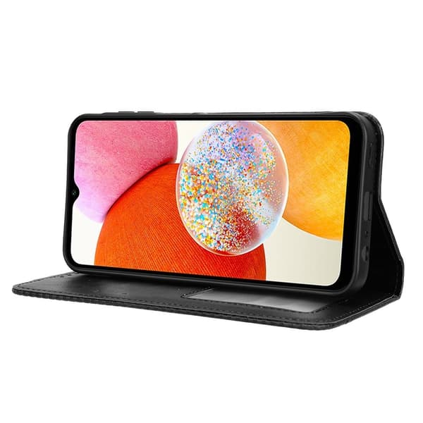 Wallet Stand Flip - telefonetui til Samsung Galaxy A15 5G - Sort Black