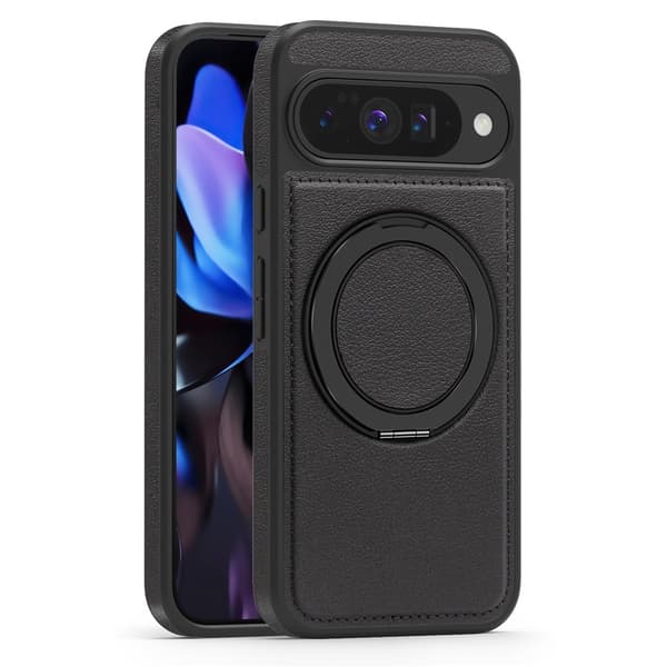 Magnetiskt bakskal med ringstativ till Google Pixel 10 Pro / Pixel 10 Svart