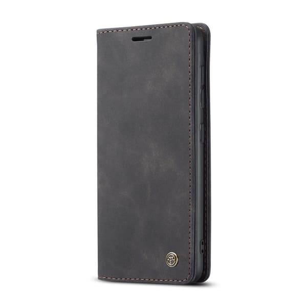 CASEME Retro tegnebog taske til Samsung Galaxy S21 Black