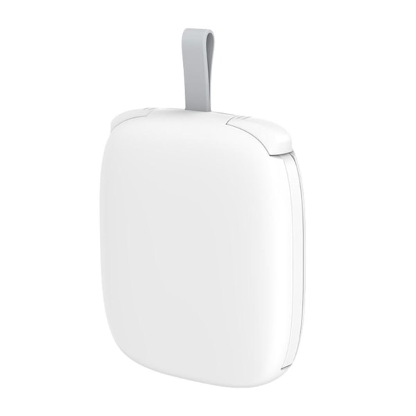 S3 Type-C/iP kaapeloitu 5000mAh kannettava matkapuhelimen virtapankki White