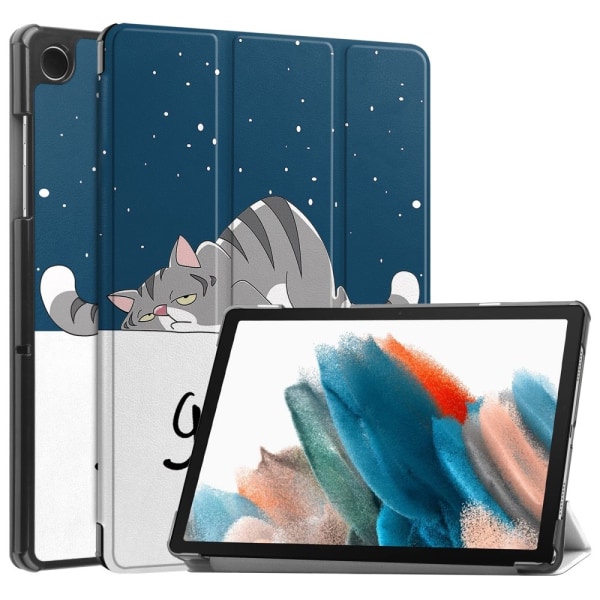 Kolminkertainen telinekotelo Samsung Galaxy Tab A9+ 11" - Cat Multicolor