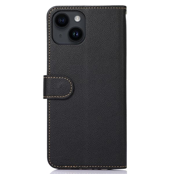 KHAZNEH puhelimen kansi iPhone 15 Plus - musta/punainen Black
