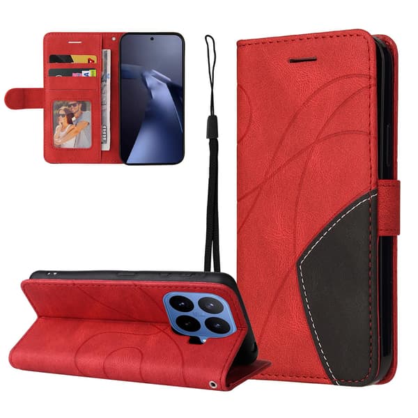 Xiaomi 17T Lompakkokotelo Bi-colour Red