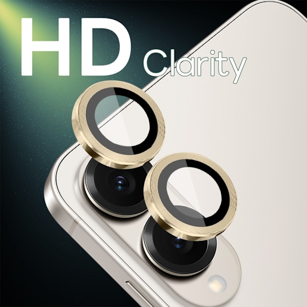 NORTHJO för Samsung Galaxy S25 Edge Härdat Glas Kameralinsskydd Guld