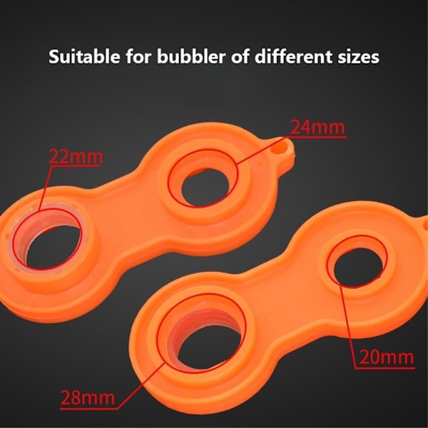Vandhanenøgle til 20/22/24/28 mm vandhanemundstykke Orange