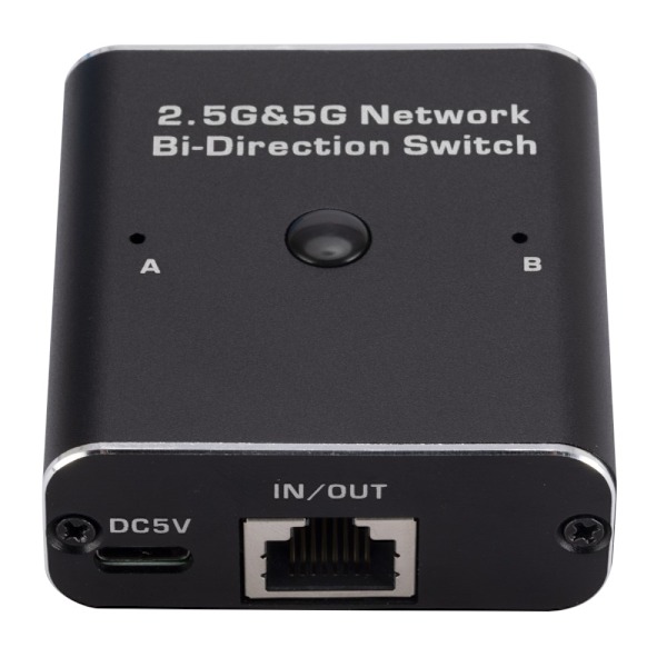 W7 2,4G + 5G RJ45 Ethernet-adapter Netværksswitch USB-C Black