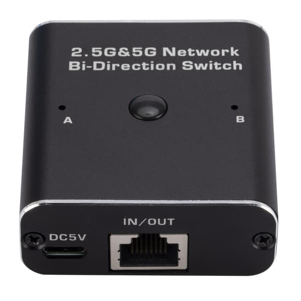 W7 2.4G + 5G RJ45 Ethernet-adapter nettverksbryter USB-C Black