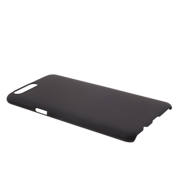 OnePlus 5 Cover Plastskall Gummiert - Sort Black