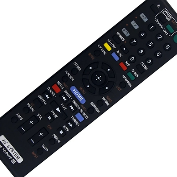 Udskiftning af fjernbetjening til RM-ADP070 til Sony DVD Black