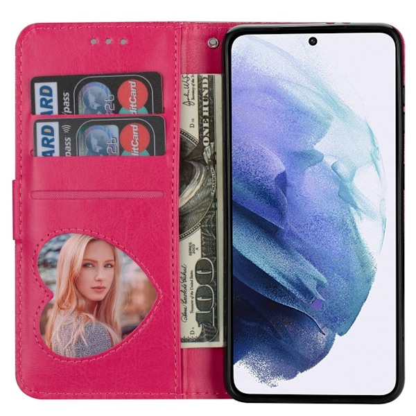 För Samsung Galaxy S25 Ultra Ställbart Glitterfodral med Dragkedjeficka Rosa
