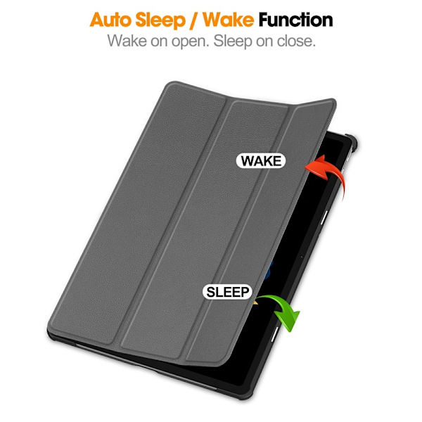For Lenovo Idea Tab Plus Etui Tablet Cover Grey