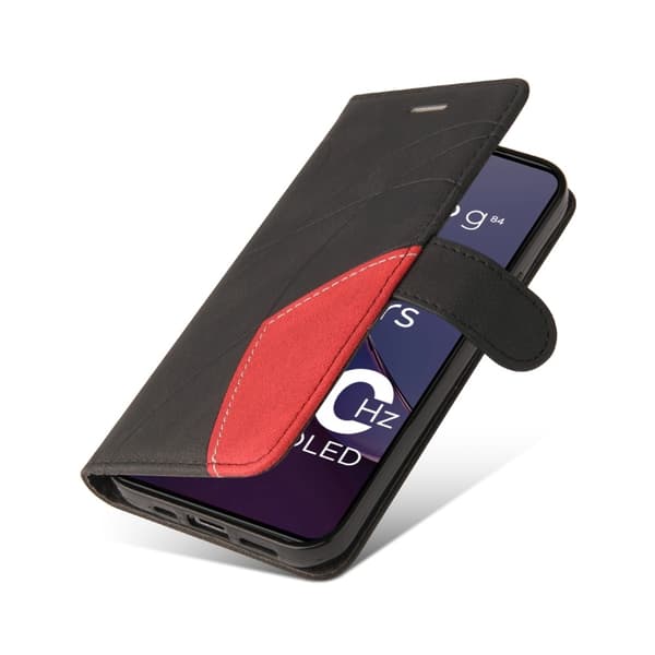 Til Motorola Moto G84 KT - serie - 1 dobbeltfarve Black