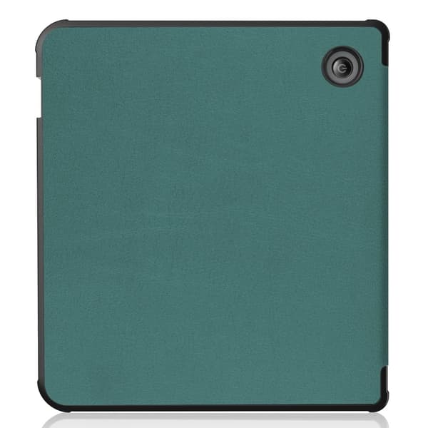 For Kobo Libra Colour Etui PU Læder + TPU E - Reader Cover Green