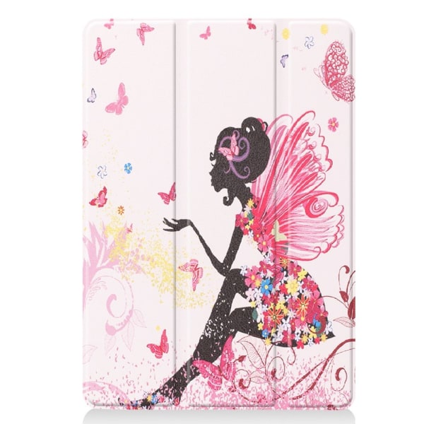 Apple iPad 10.2 (2019) Pattern PU Trifoldet Stand Tablet-Taske - Skønhed Multicolor