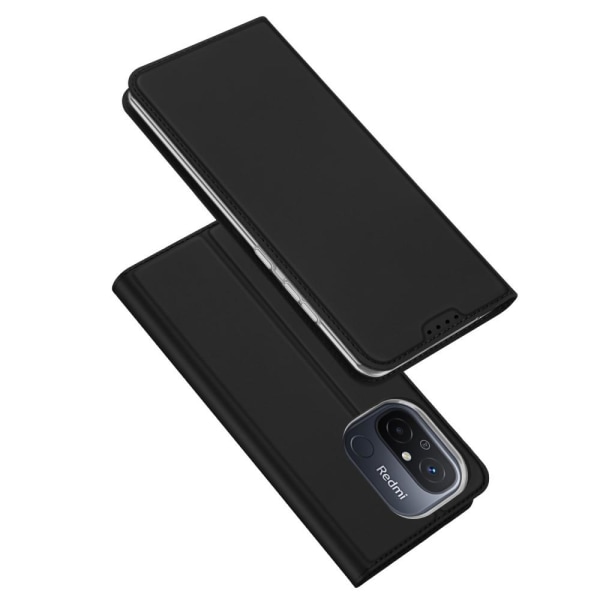 DUX DUCIS Skin Pro -sarjan kotelo korttipaikalla Xiaomi Redmi 12 Black