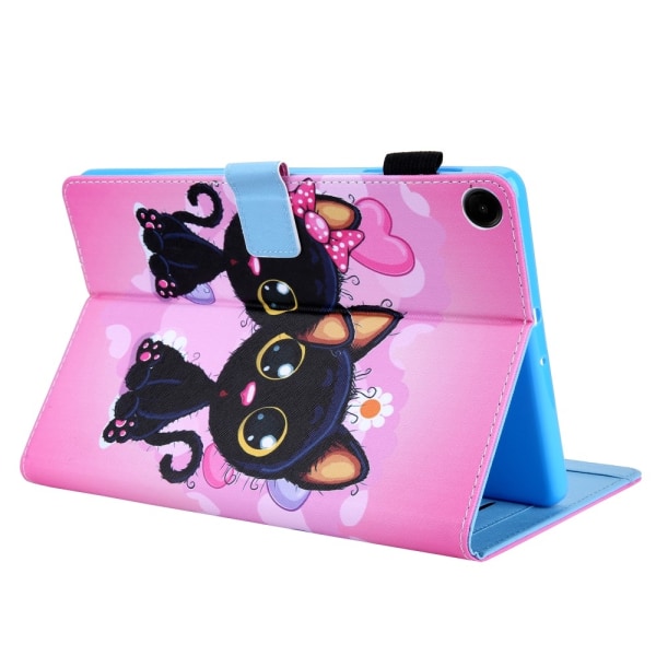 Samsung Galaxy Tab A9 Vikbart fodral korthållare - Cats multifärg